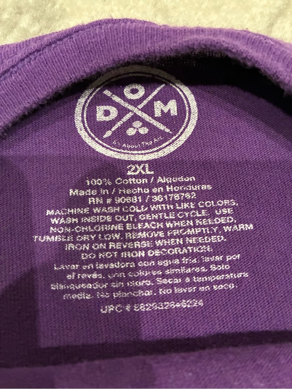 DOM Purple Mushroom Shirt - Picture 4 of 5